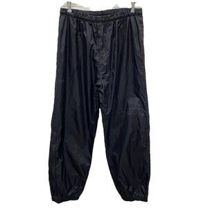 Vintage REI Elements Men's XL Black Waterproof Pants 90s era Hiking Backpacking